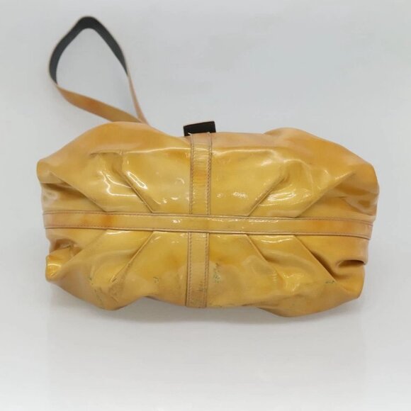 BVLGARI Chandra Hand Bag Enamel 2way Yellow Gold Auth 125921 - Picture 7 of 16